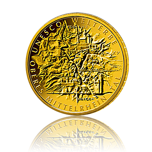 100 Euro Deutschland 2015 O. Mittelrheintal - 1/2 Unze Gold