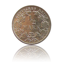 100 x 1/2 Mark Kaiserreich Silber 1905 - 1919