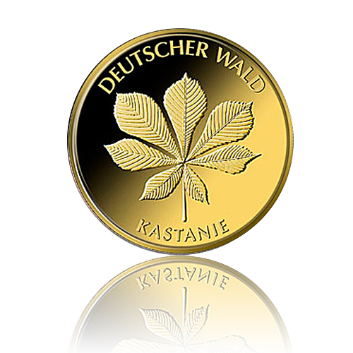 SET 20 Euro Deutschland Kastanie 1/8 Oz Gold 2014