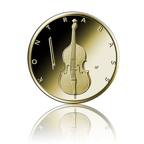 BRD 2018 Kontrabass Gold 50 Euro 1/4 Unze