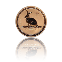 1 Unze Gold Australian Lunar I Hase 1999