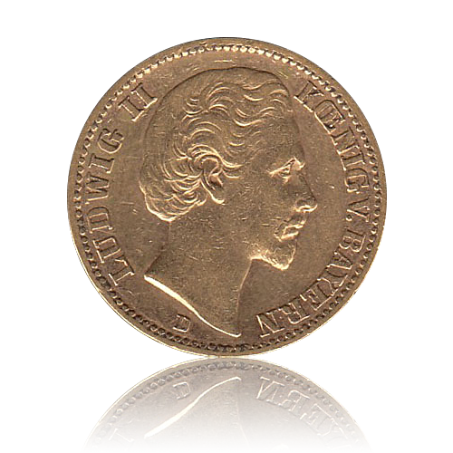 20 Mark Bayern Gold Ludwig II.