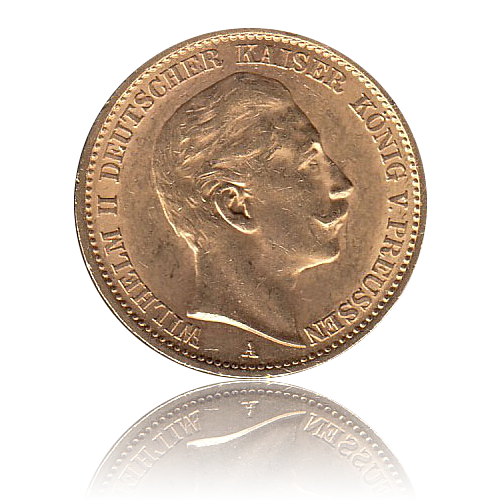 20 Mark Preussen Gold Wilhelm II. J.252
