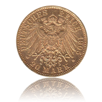 20 Mark Sachsen Gold Friedrich August III.