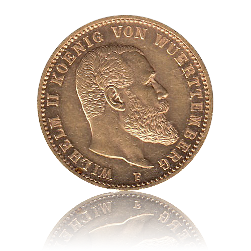 20 Mark Württemberg Gold Wilhelm II.