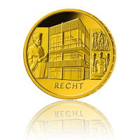 100 Euro Deutschland 2021 Recht - 1/2 Unze Gold