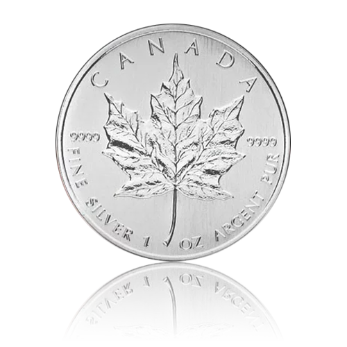 25 x 1 Unze Silber Maple Leaf div. Jahrgänge