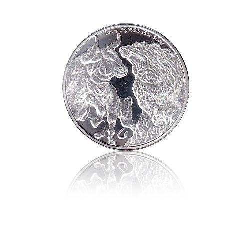 25 x 1 Unze Silber Bulle & Bär 2023