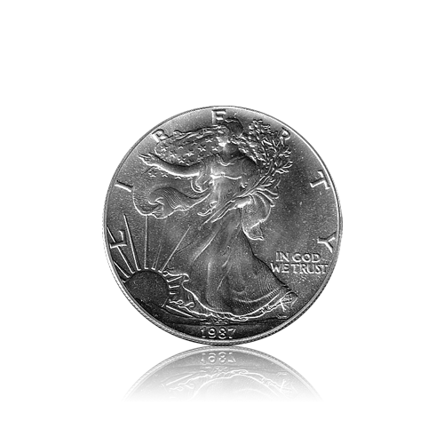 1 Unze USA Silber Eagle 1987