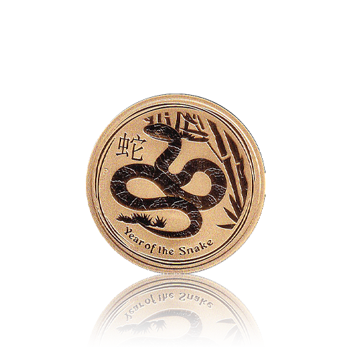 2 Unzen Gold Australian Lunar II Schlange 2013