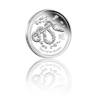 1/2 Unze Lunar II 2013 Schlange Silber