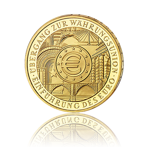 200 Euro Deutschland Euro Einführung 2002 Gold