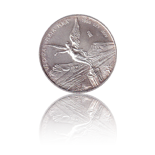 1/2 Unze Silber Mexico Libertad 1998