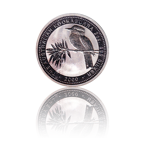 2 Unzen Silber Australian Kookaburra 2000