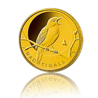 20 Euro Deutschland heim. Vögel / Nachtigall Gold 2016
